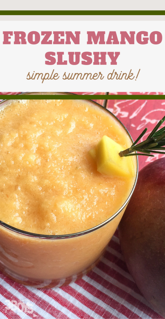 Frozen Mango Slushy Recipe - 3 Boys and a Dog