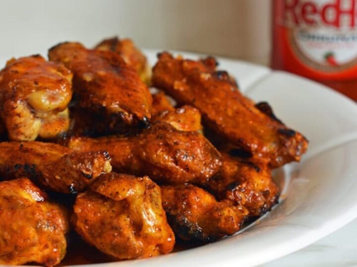 Image for Grilled Chicken Wings with Seasoned Buffalo Sauce