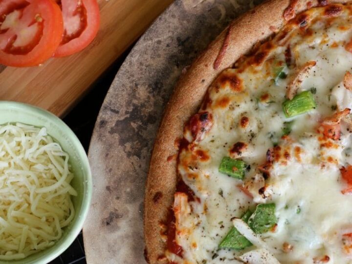 Image for Turkey Tomato Cheese Pizza Recipe