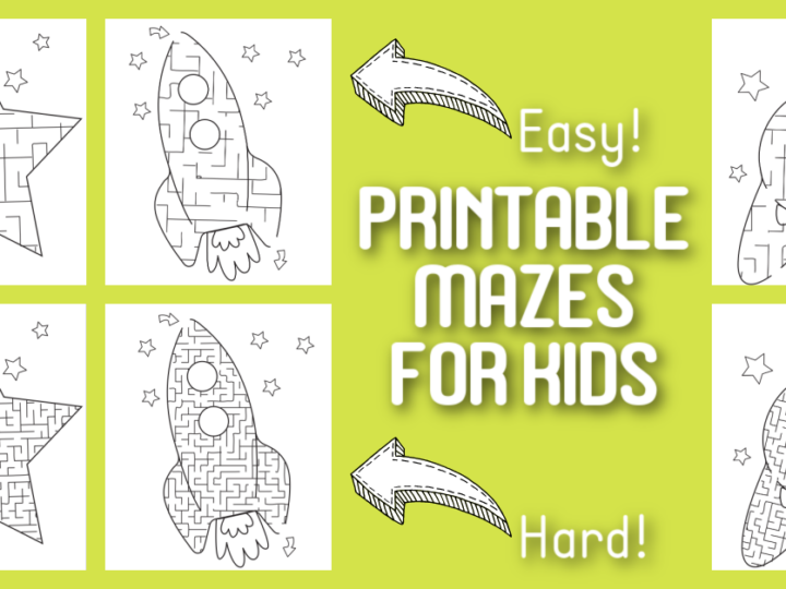 Image for Space Maze Printable