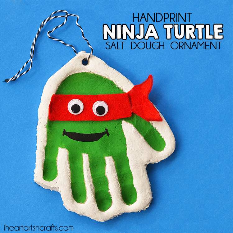 Image for Handprint Teenage Mutant Ninja Turtle Salt Dough Ornament