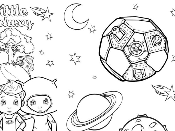 Image for Space and Astronauts Colouring Pages for Kids (Free Printable)
