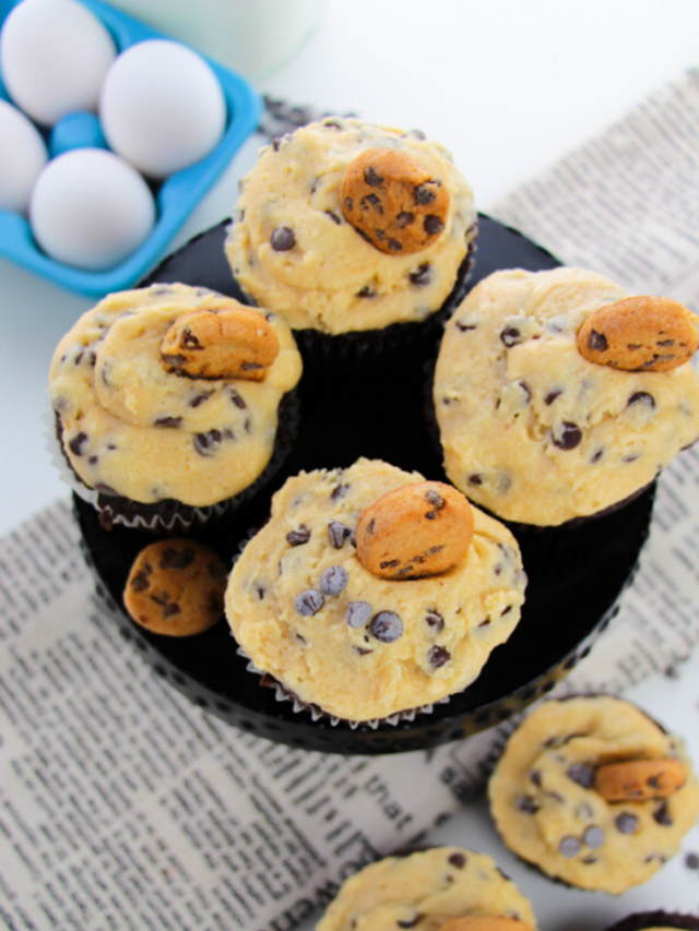 Edible Cookie Dough Cupcakes Recipe