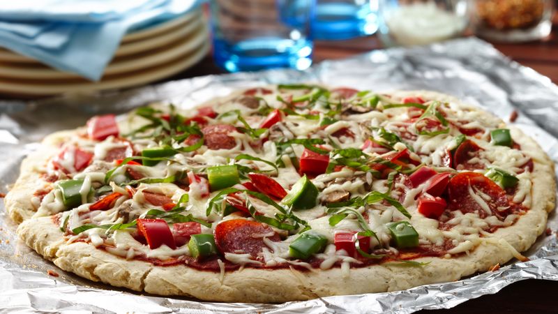 Image for Extra-Easy Grilled Pepperoni Pizza