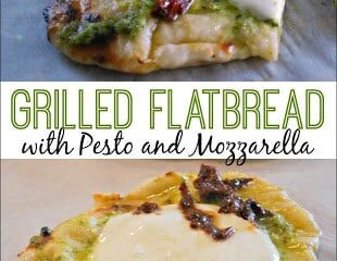 Image for Grilled Flatbread with Pesto and Mozzarella
