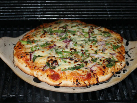 Image for Grilled Spinach Veggie Pizza 