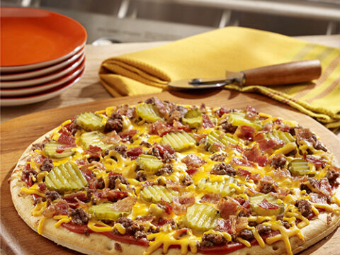 Image for Bacon Cheeseburger Grilled Pizza