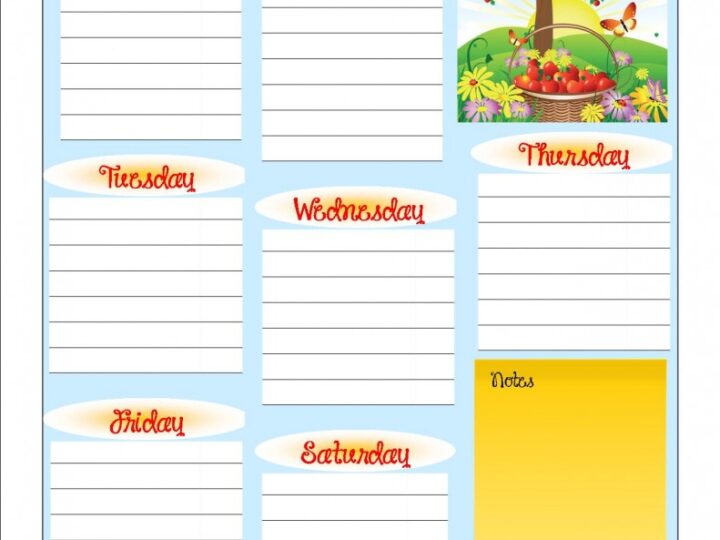 Image for Free Printable Meal Planner 