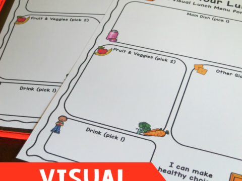 Image for Visual Lunch Menu for Kids {free printable}