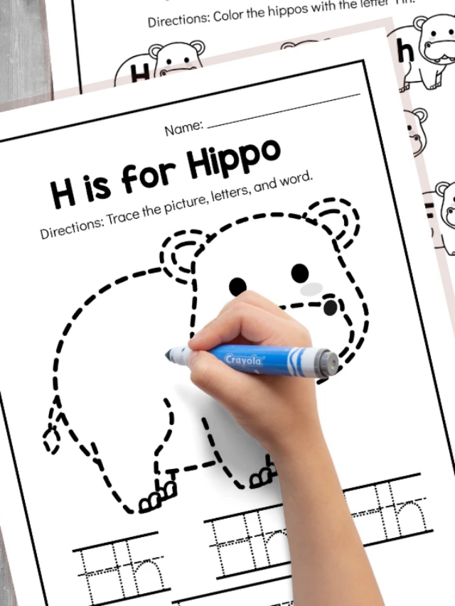 Letter H is for Hippopotamus Printable Activities