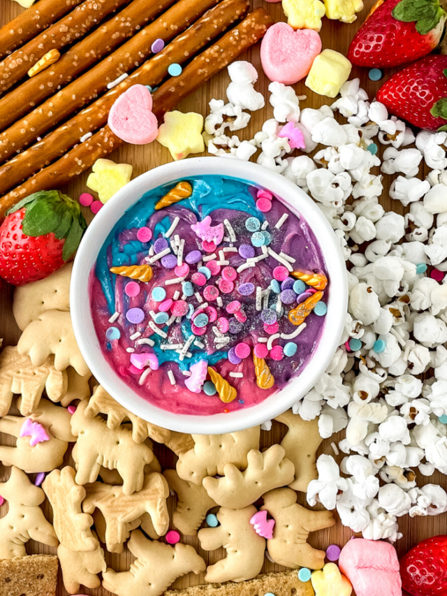 Unicorn Dip Charcuterie Board Recipe