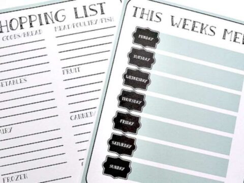 Image for Weekly Menu Planner|Shopping List|Free Printable