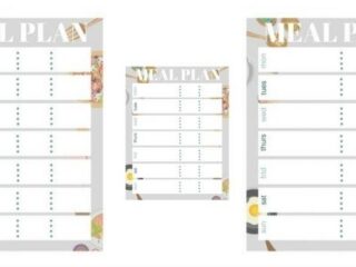 Image for Free Meal Plan Printable Bullet Journal Stickers