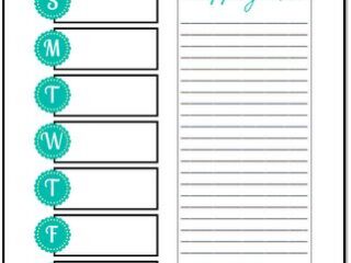 Image for Free Menu Planner Printable