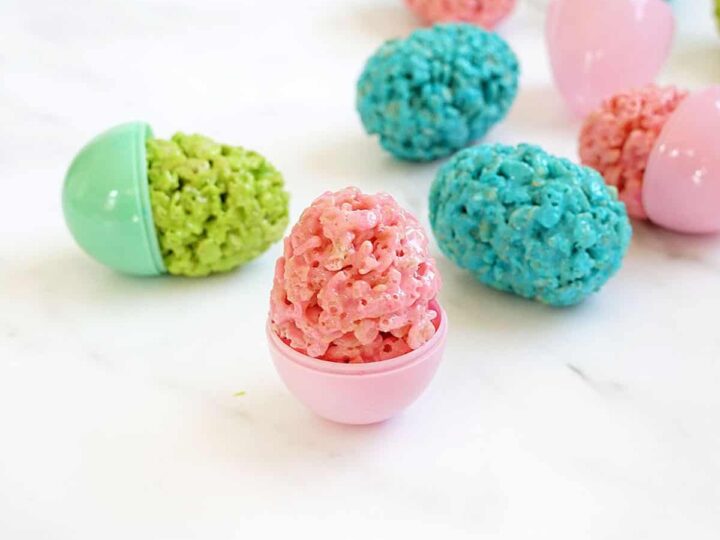 Image for EASTER EGG RICE KRISPIE TREATS -- colorful holiday dessert