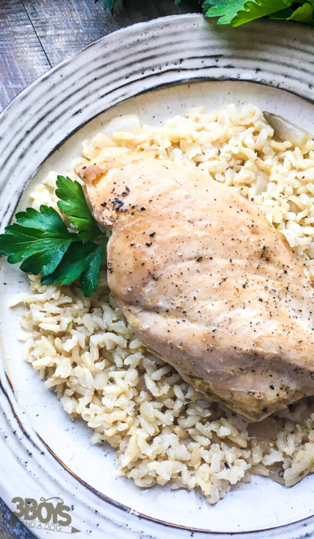 Baked Chicken and Rice Recipe - 3 Boys and a Dog