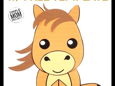 Image for Easy, Printable Cut Out Horse Craft For Kids