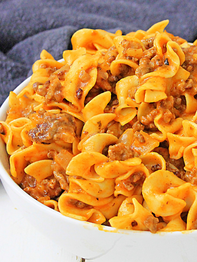 Creamy Tomato Beef Noodle Skillet Recipe Story