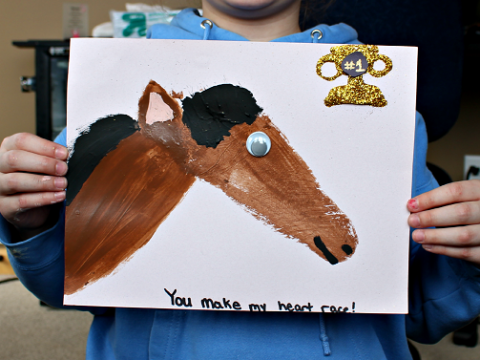 Image for Footprint Horse Craft for Kids