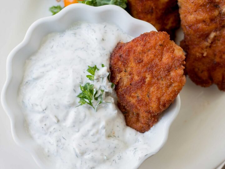 Image for Chicken Tenders with Dill Sour Cream Dipping Sauce