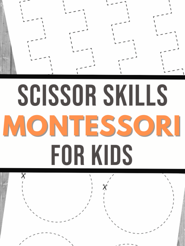 Montessori Cutting Strips Worksheets Story