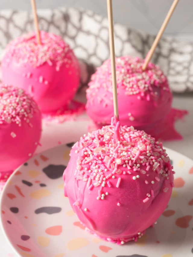 Pink Candy Apples Recipe Story