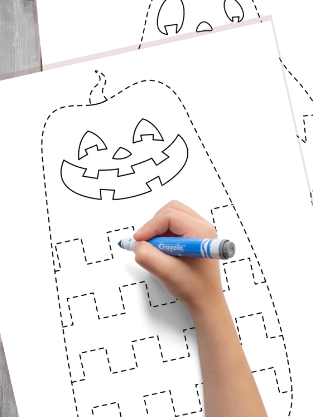 Pumpkin Scissor Skills Worksheets Story