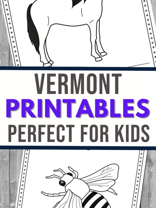 Vermont Coloring and Writing Book Story