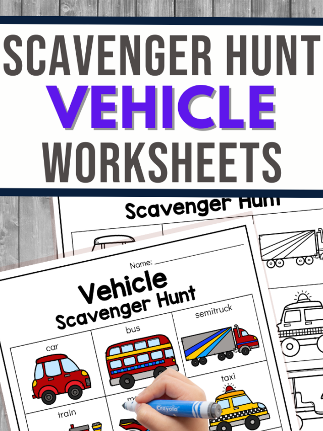 Vehicle Scavenger Hunt Printables