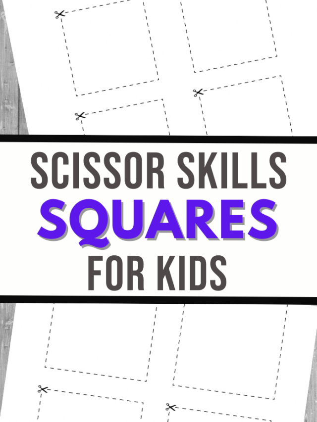 Square Cutting Practice Worksheets Story