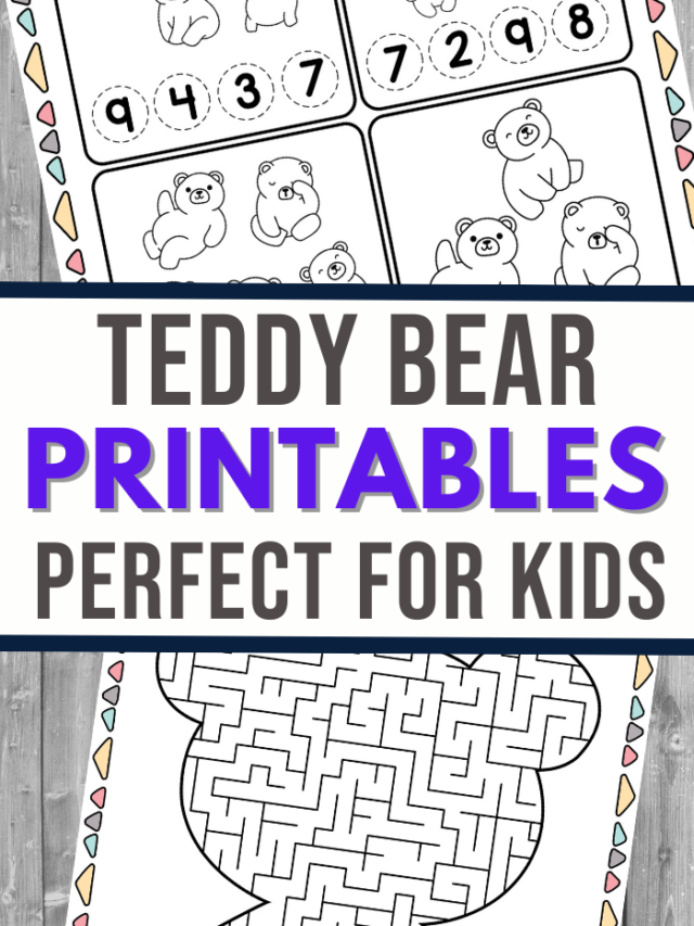 Teddy Bear Printable Activity Set Story