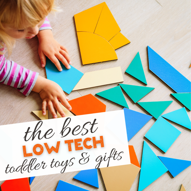 Best Low Tech Toys for Toddlers