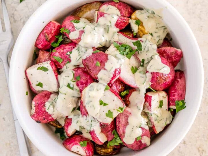 Image for Roasted Radishes with Tahini Sauce