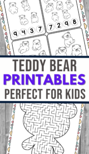 Teddy Bear Printable Activity Set - 3 Boys and a Dog