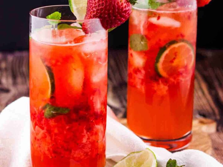 Image for Easy Virgin Strawberry Mojito Recipe (Mocktail)