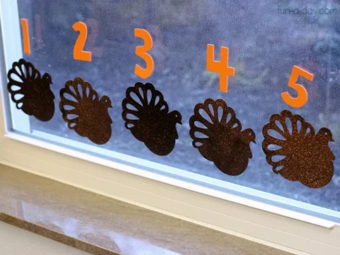 Image for Thanksgiving Math with Foam Turkeys