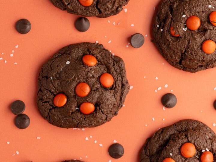 Image for Double Chocolate Halloween M&M Cookies