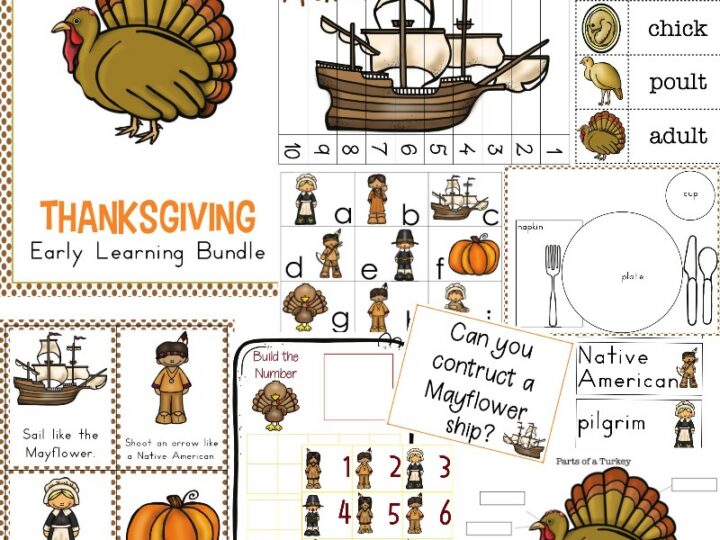 Image for The Best Kindergarten and Preschool Thanksgiving Theme Lesson Plan