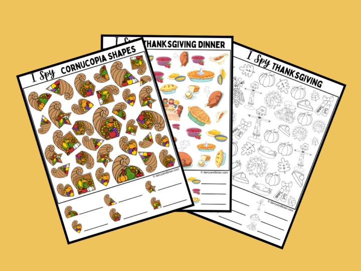 Image for I Spy Thanksgiving Printables