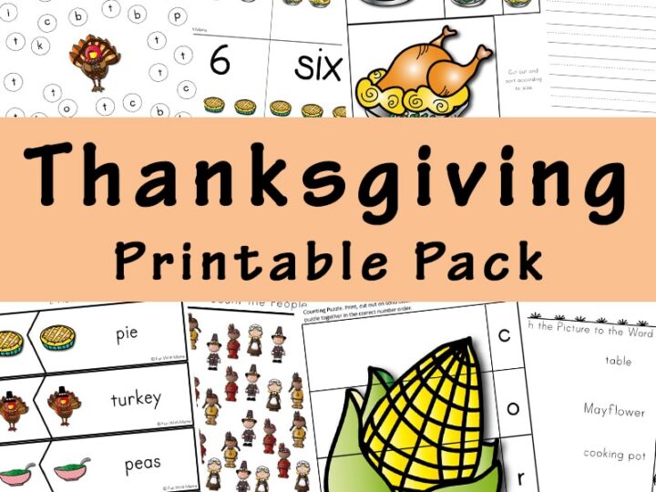 Image for A Thanksgiving Printable Pack For Learning History & More!