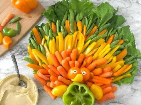 Image for A Turkey Veggie Tray For Thanksgiving The Party Will Go Nuts For