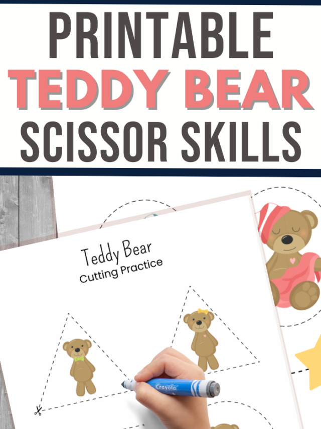 Teddy Bear Cutting Practice
