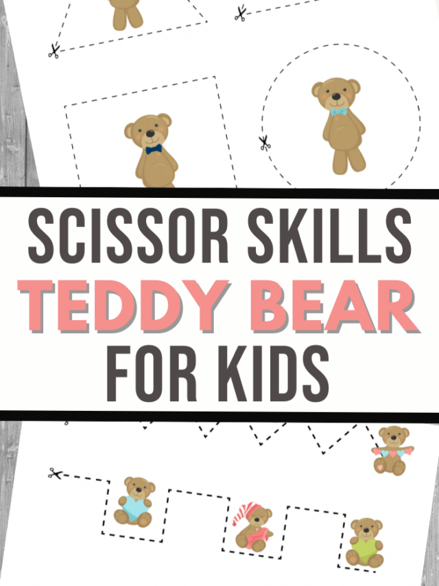 Teddy Bear Cutting Worksheets