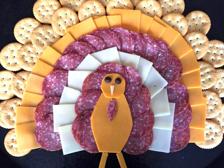 Image for Thanksgiving Turkey-Shaped Cheese Platter Appetizer Recipe