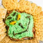 simple holiday Grinch Cheese Ball