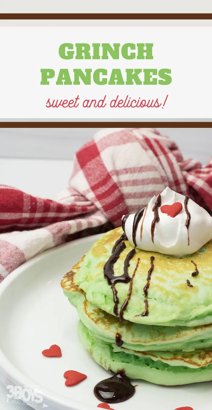 Grinch Pancakes Recipe - 3 Boys and a Dog