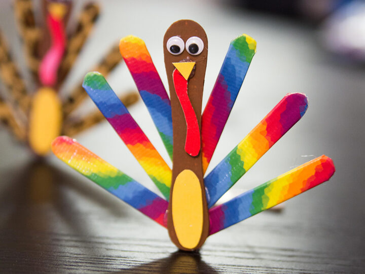 Image for Thanksgiving Popsicle Stick Turkey Craft