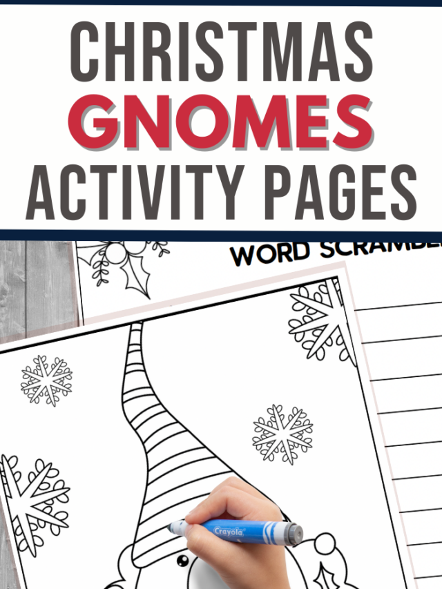 Christmas Gnomes Activity Pages