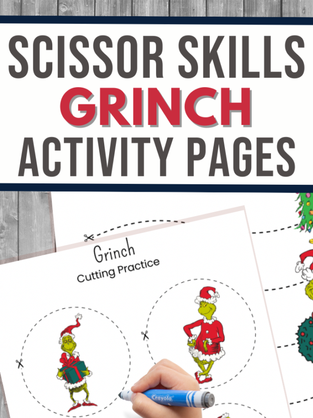 Grinch Cutting Pages