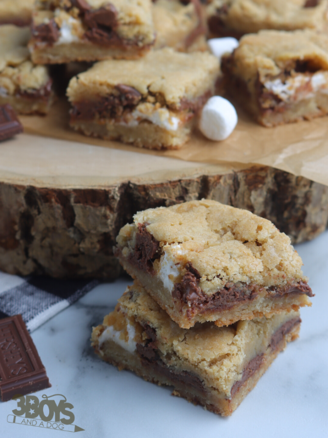 S’Mores Cookie Bars Recipe